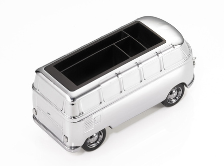 Przybornik na biurko TROIKA Forever T1, VW Camper, chromowany, szary