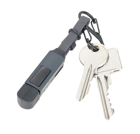 Brelok TROIKA Speedy To Go, z kablem ładującym USB-C, czarny