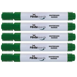 Markery do Tablic Białych Magnetycznych Suchościeralnych 1-3 mm ZIELONE - 5 szt.