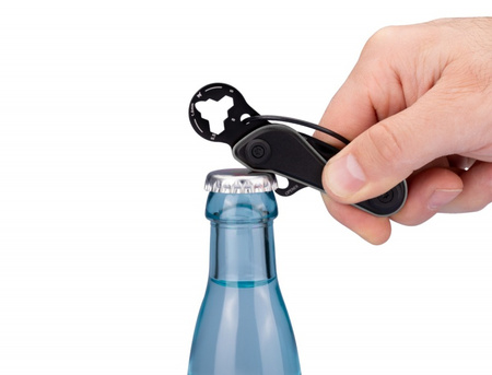 Brelok TROIKA Parcel Cut & Cart, 9 funkcji, czarno‑tytanowy