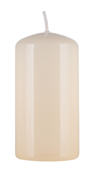 Świeca słupek DONAU HOME Standard Gloss, 50x100mm, kremowy