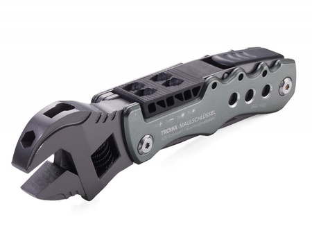 Narzędzie wielofunkcyjne TROIKA Maulschlussel, 12 funkcji, szary