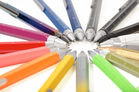 Długopis wielozadaniowy TROIKA Construction, czarny mat