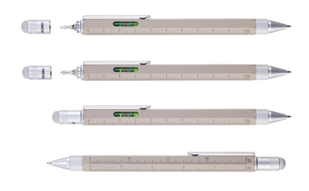 Długopis wielozadaniowy TROIKA Construction, szary