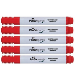 Markery do Tablic Białych Magnetycznych Suchościeralnych 1-3 mm CZERWONE - 5 szt.