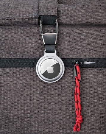 Brelok TROIKA AirTag Holder, etui na AirTag, srebrny