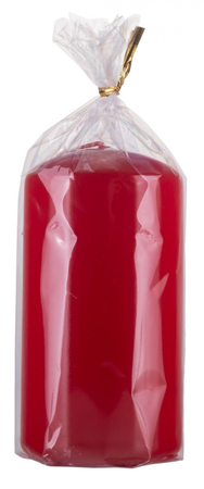 Świeca słupek DONAU HOME Standard Gloss, 60x115mm, czerwony