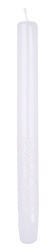 Świeca stołowa DONAU HOME Onyx, 22x250mm, 4 szt., biały