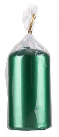 Świeca słupek DONAU HOME Standard Lakier, 60x115mm, zielony metaliczny połysk