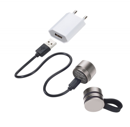 Latarka TROIKA Eco Run, z magnesem, LED, tytan