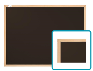 Tablica Kredowa Czarna 90x60 cm w ramie drewnianej 