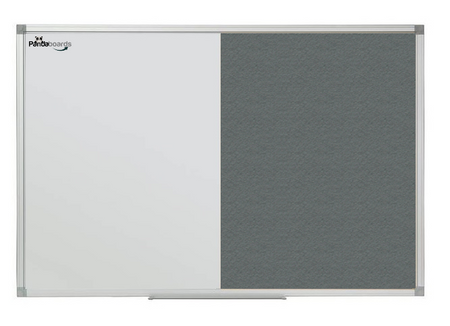Tablica Combi: magnetyczna - tekstylna 90x60 cm w ramie aluminiowej "1"