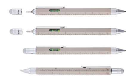 Długopis wielozadaniowy TROIKA Construction, szary