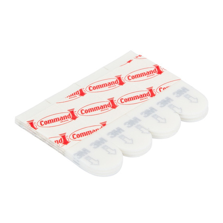 Paski do plakatów COMMAND™ (17024), małe, 12 szt., białe