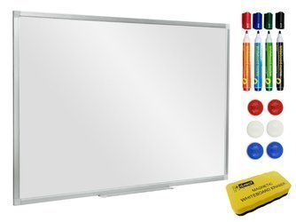 Tablica PandaBoards WA1 120x90 cm - biała suchościeralna magnetyczna w ramie aluminiowej