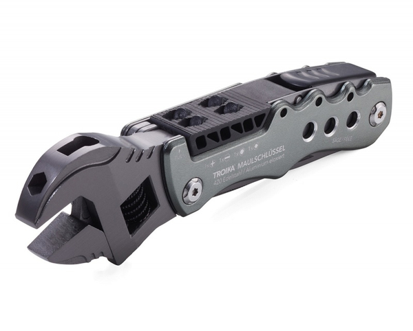 Narzędzie wielofunkcyjne TROIKA Maulschlussel, 12 funkcji, szary