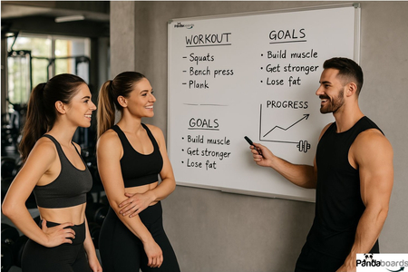 Tablica Magnetyczna Biała Suchościeralna 170x100 / 100x170 cm  w Ramie Aluminiowej WA1