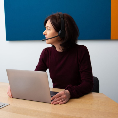 Słuchawki bezprzewodowe Q-CONNECT, z mikrofonem, czarne