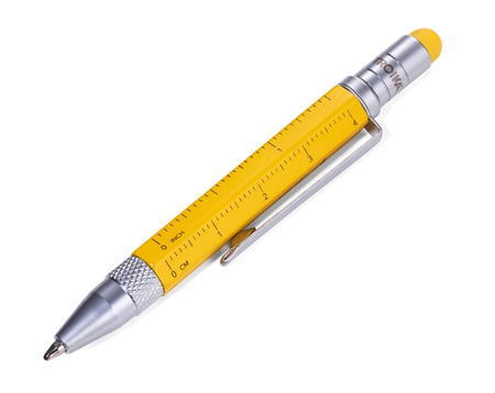 Długopis wielozadaniowy TROIKA Construction Liliput, żółty