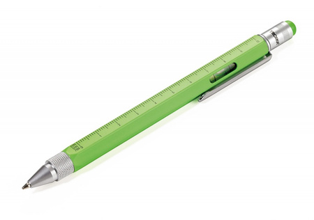 Długopis wielozadaniowy TROIKA Construction, zielony neonowy