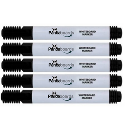 Markery do Tablic Białych Magnetycznych Suchościeralnych 1-3 mm CZARNE - 5 szt.