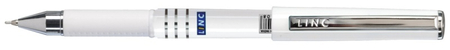 Długopis LINC Axo, śr. kulki 0,7mm, gr. linii 0,3mm, biała obudowa, niebieski