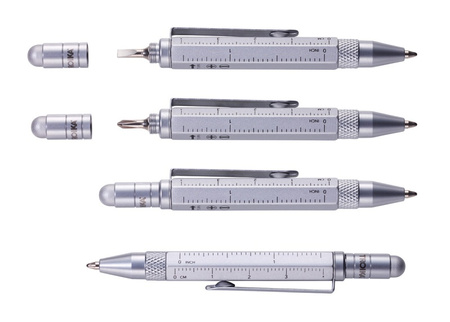 Długopis wielozadaniowy TROIKA Construction Liliput, czerwony