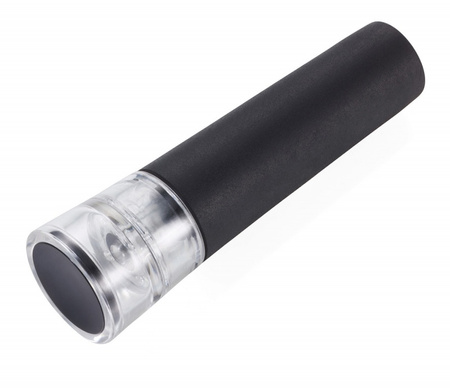 Zestaw do wina TROIKA Weinprobe, korkociąg + nożyk + zatyczka, czarny