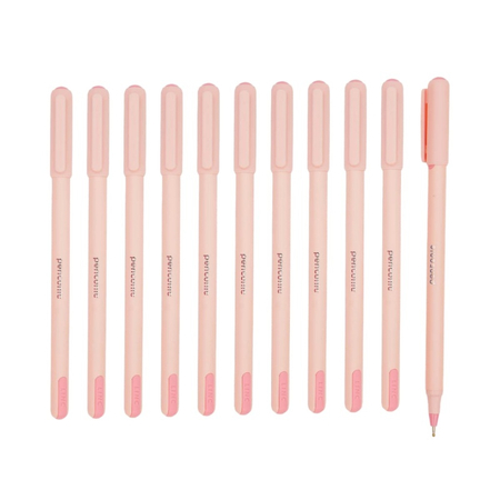 Długopis LINC Pentonic Frost, śr. kulki 0,7mm, gr. linii 0,3mm, czerwony