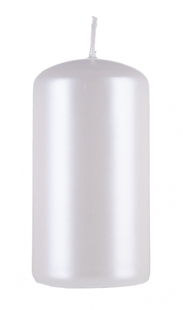 Świeca słupek DONAU HOME Standard Lakier, 60x115mm, biały perła