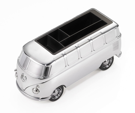 Przybornik na biurko TROIKA Forever T1, VW Camper, chromowany, szary