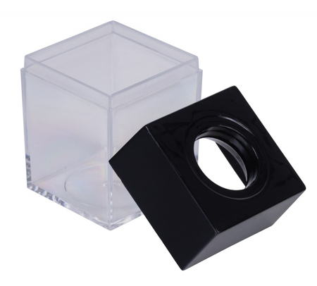 Pojemnik magnetyczny na spinacze OFFICE PRODUCTS, prostokątny, pusty, transparentny