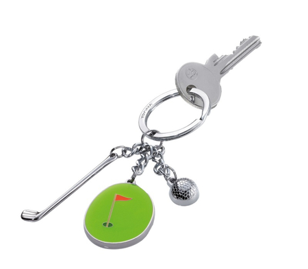 Brelok TROIKA Hole In One, 3 charmsy, emaliowany metal